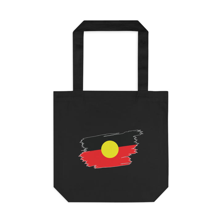 Brushstroke Aboriginal Flag - Cotton Tote Bag