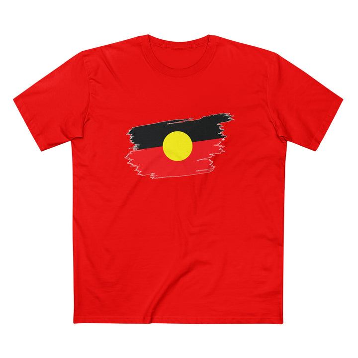 Brushstroke Aboriginal Flag - Men's T-shirt