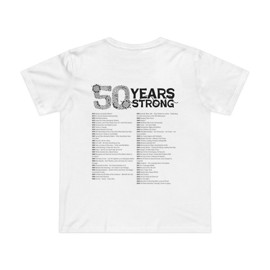 50-Year Commemoration (black/white) - NAIDOC 2025 Women’s T-Shirt