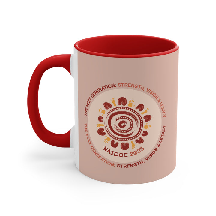 Pathways of Legacy - NAIDOC 2025 Colourful Accent Mug