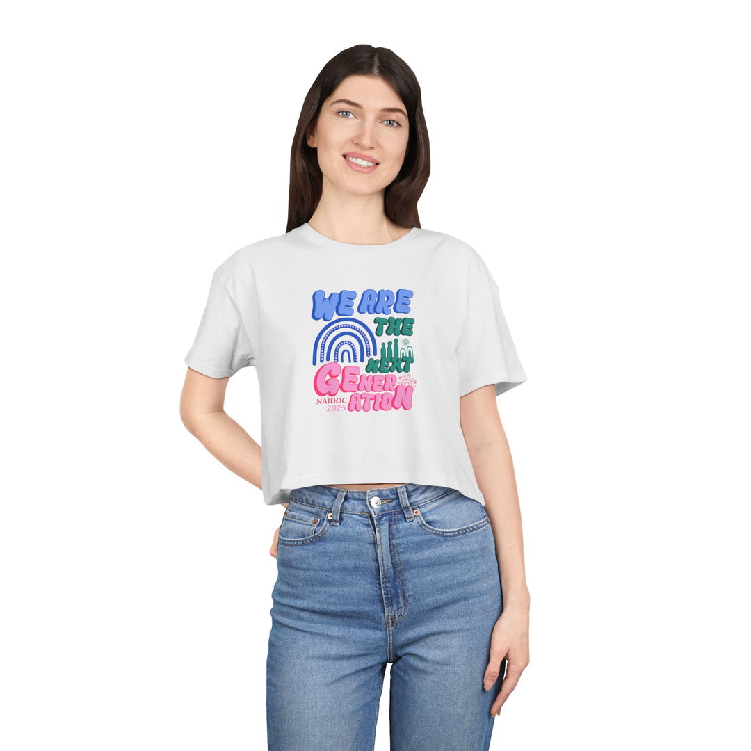 Next Mob Rising - NAIDOC 2025 Women's Crop T-Shirt