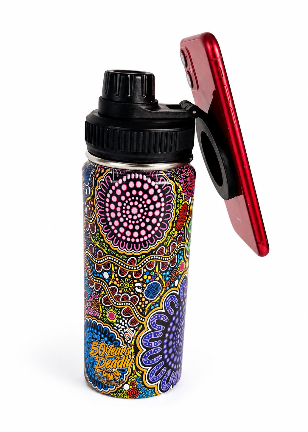 Still We Rise, Still We Shine - NAIDOC 2026 Bottle with Magnetic Booster Ring (18oz)