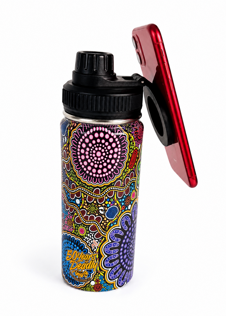 Still We Rise, Still We Shine - NAIDOC 2026 Bottle with Magnetic Booster Ring (18oz)