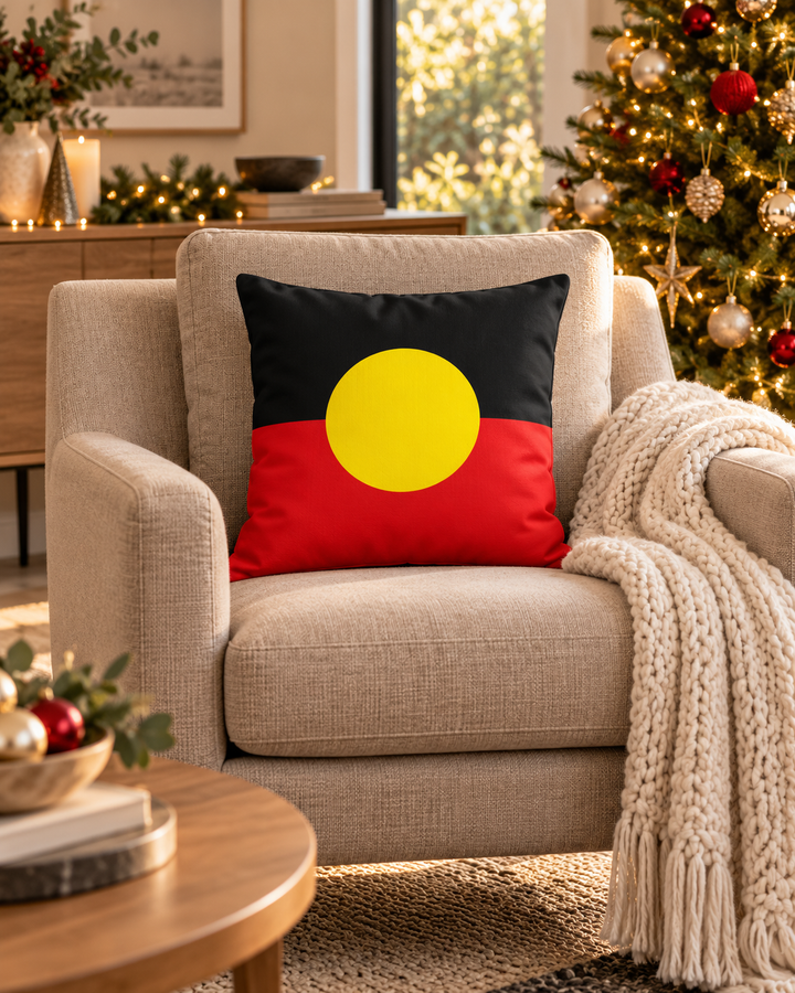 Aboriginal Flag - Cushion Cover
