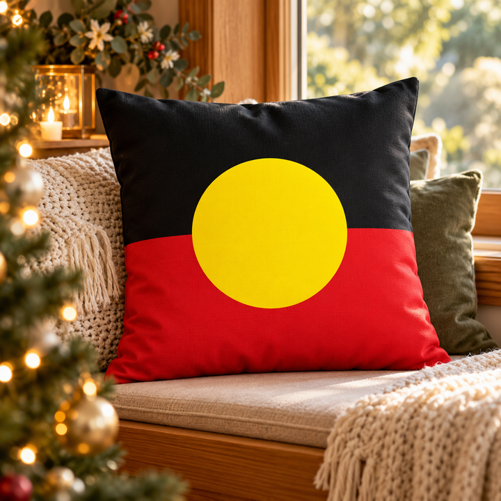 Aboriginal Flag - Cushion Cover