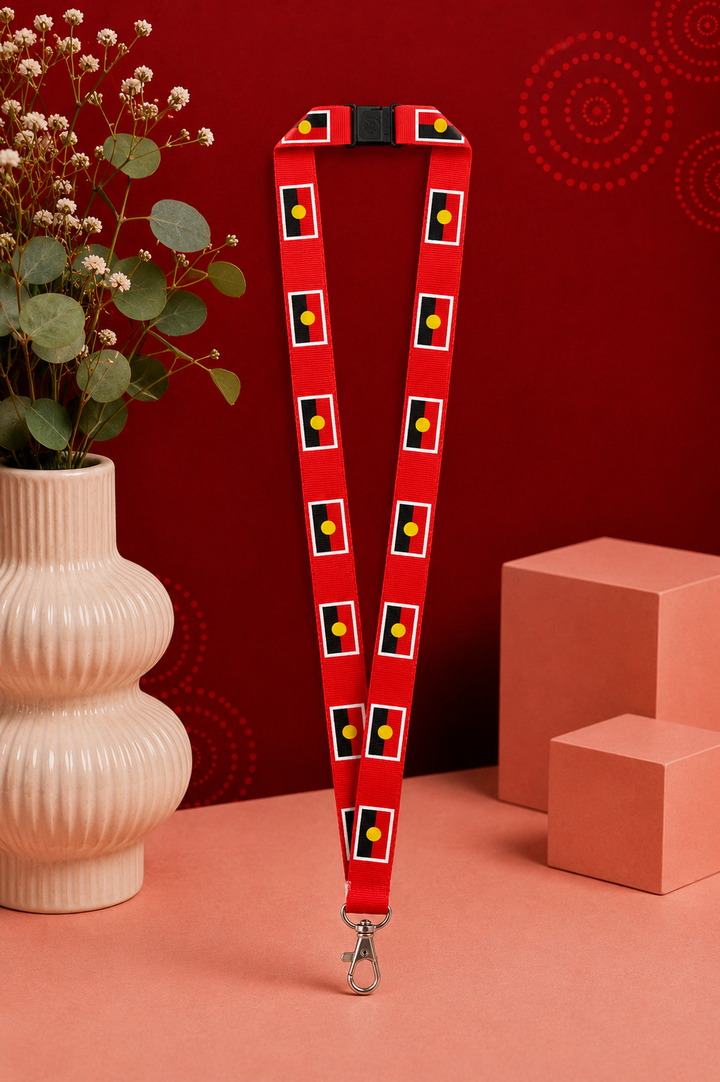 ABORIGINAL FLAG - LANYARD + PHONE CLIP