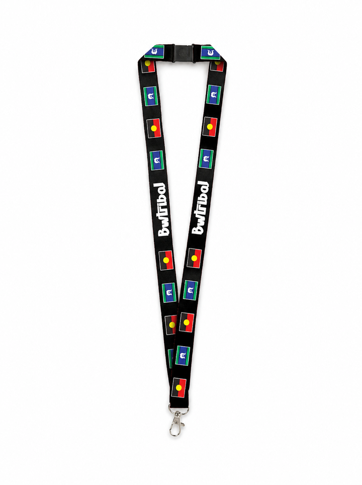 ABORIGINAL AND TORRES STRAIT ISLANDER FLAGS - LANYARD + PHONE CLIP