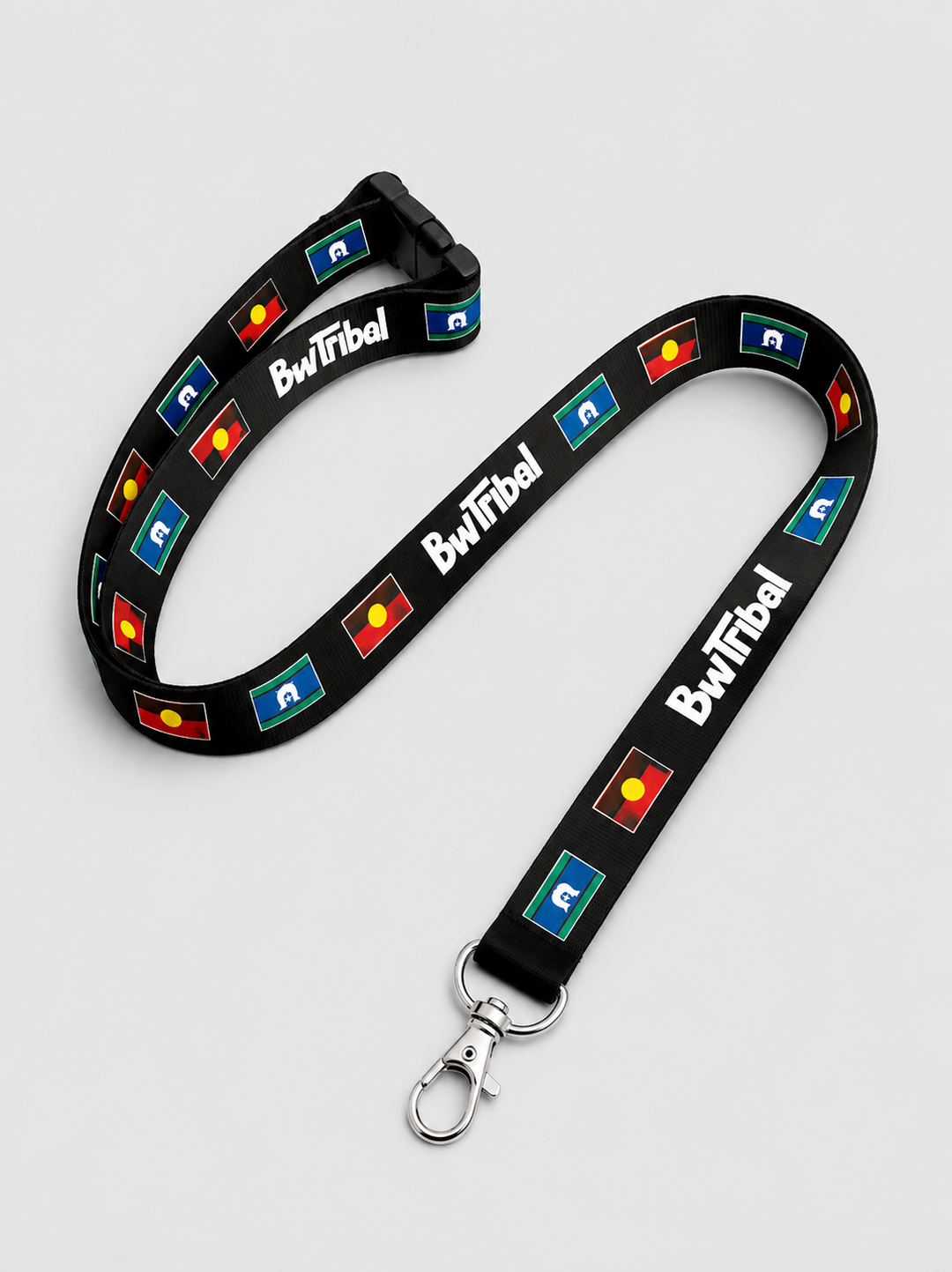 ABORIGINAL AND TORRES STRAIT ISLANDER FLAGS - LANYARD + PHONE CLIP