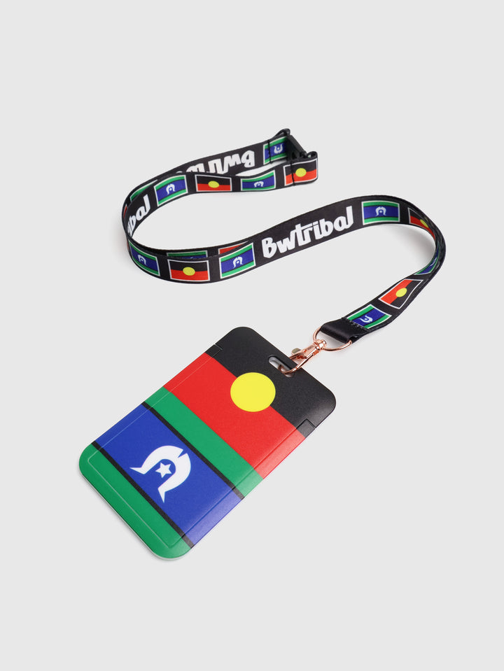 Aboriginal and Torres Strait Islander Flags + Card Holder Set