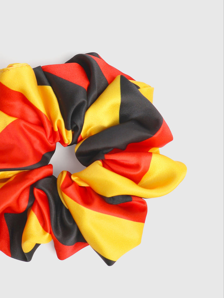 Red, Black & Yellow - Extra Large Scrunchie