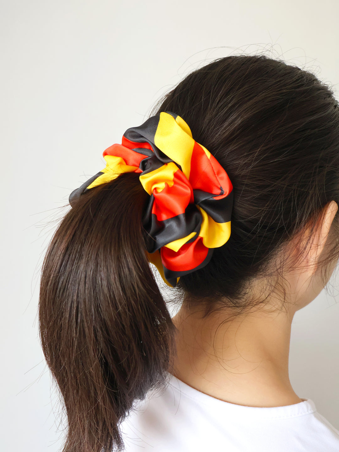 Red, Black & Yellow - Extra Large Scrunchie