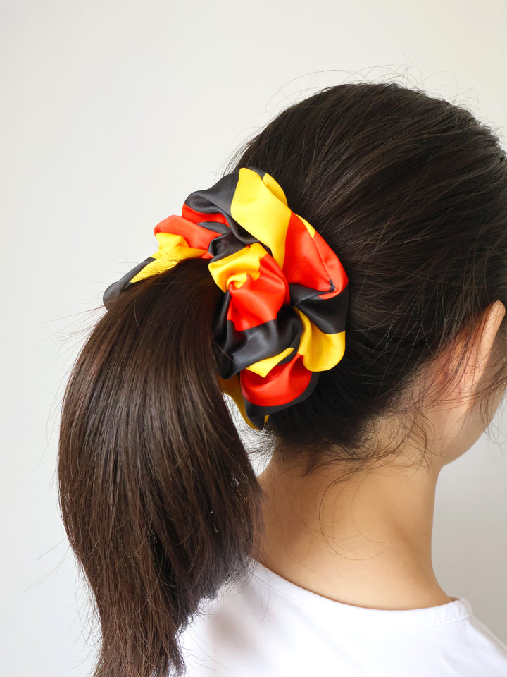 Red, Black & Yellow - Extra Large Scrunchie