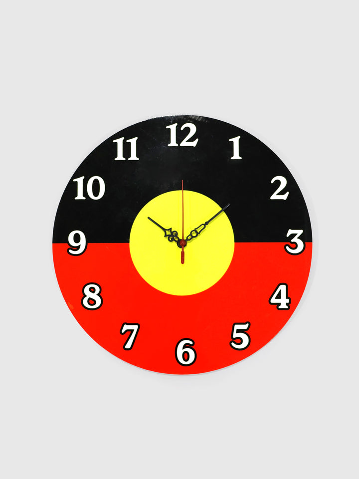 Aboriginal Flag - Wall Clock