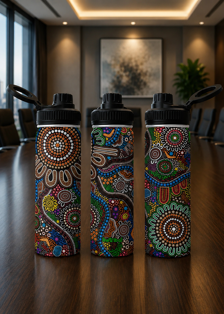 Connected to Country - Vacuum Insulated Water Bottle (18oz)