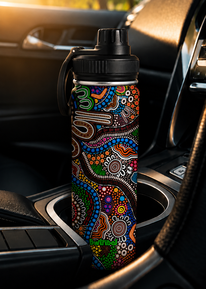 Connected to Country - Vacuum Insulated Water Bottle (18oz)
