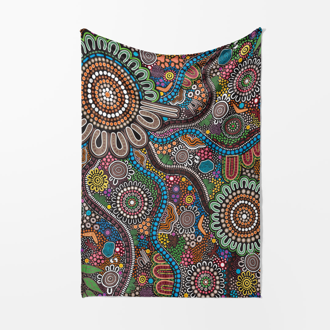Connected To Country - Throw Rug