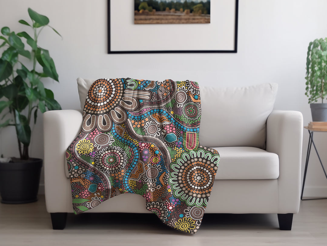 Connected To Country - Throw Rug