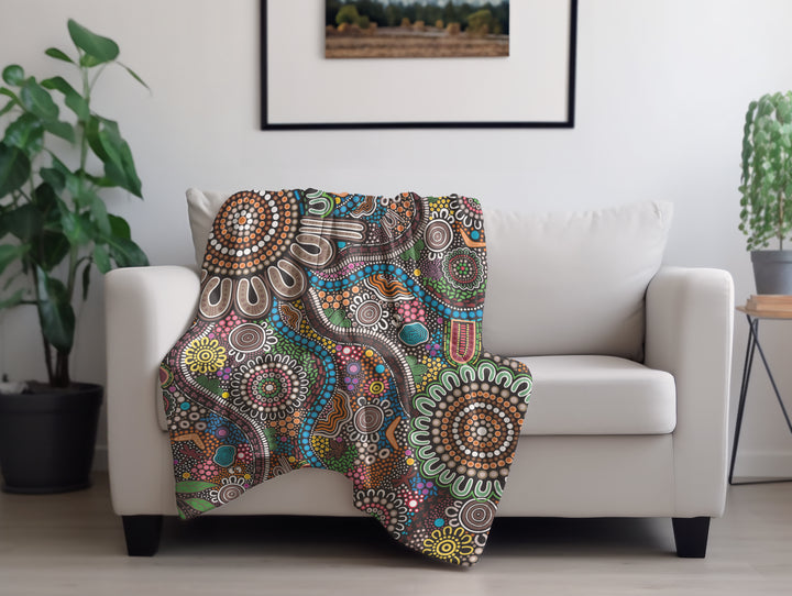 Connected To Country - Throw Rug