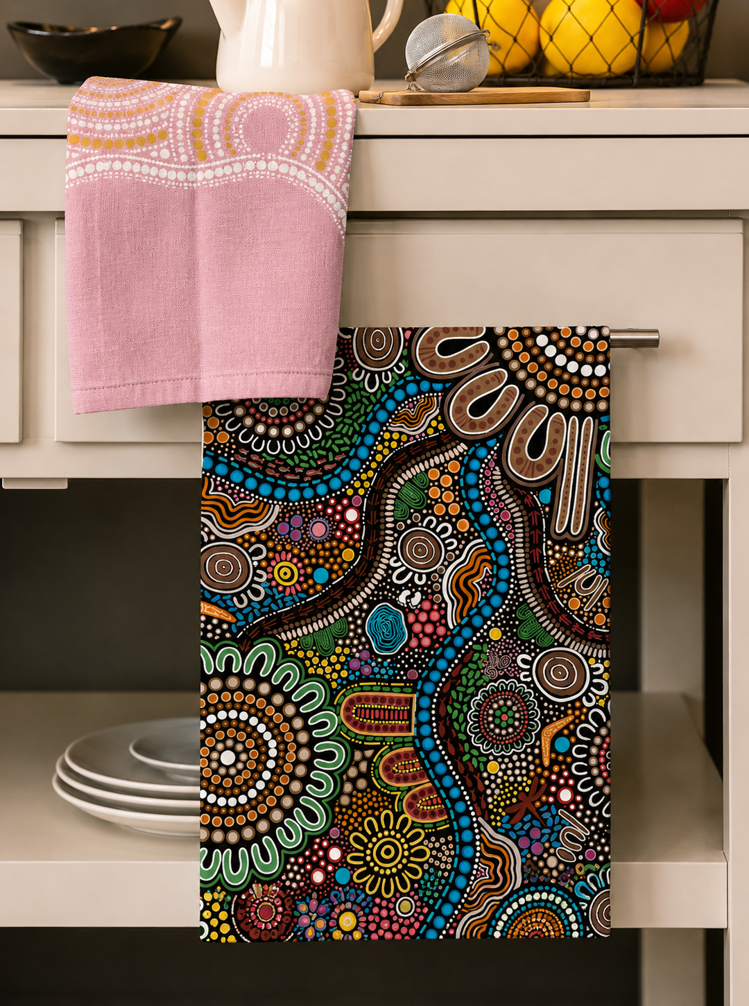 Connected to Country - COTTON CREPE TEA TOWEL