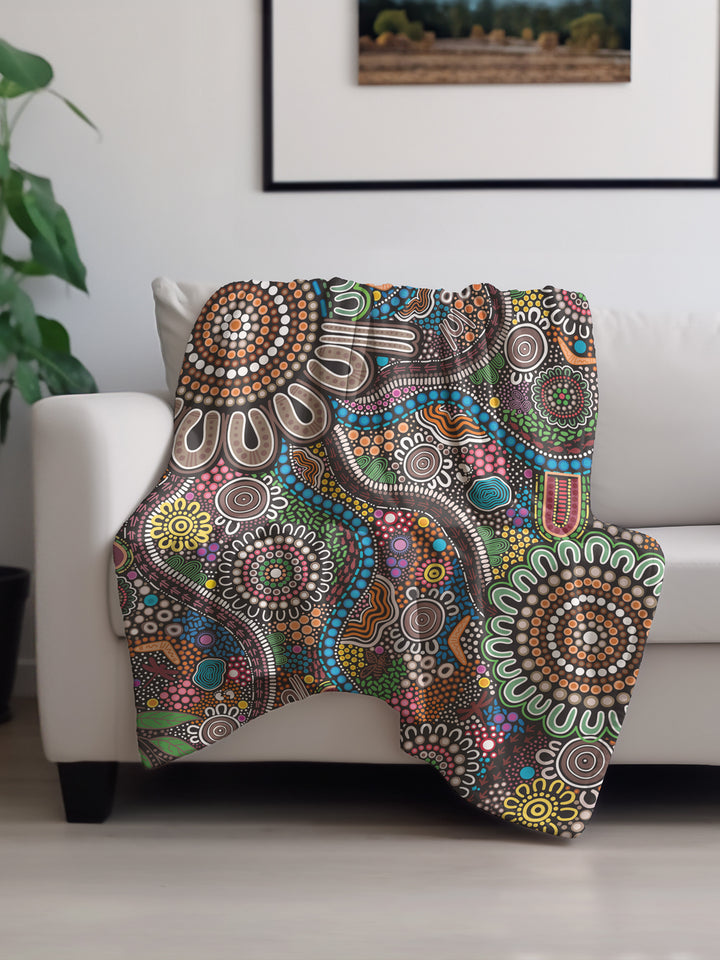 Connected To Country - Throw Rug