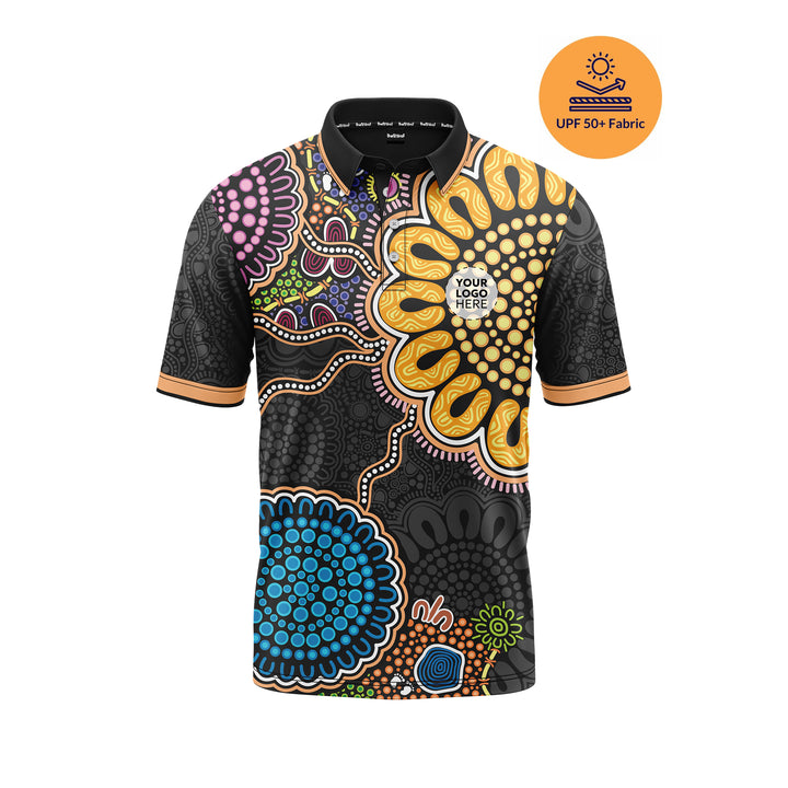 Still We Rise, Still We Shine - Signature - UPF50 - NAIDOC 26 Men's Custom Polo