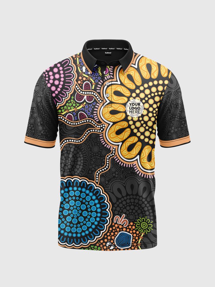 Still We Rise, Still We Shine - Signature - UPF50 - NAIDOC 26 Men's Custom Polo