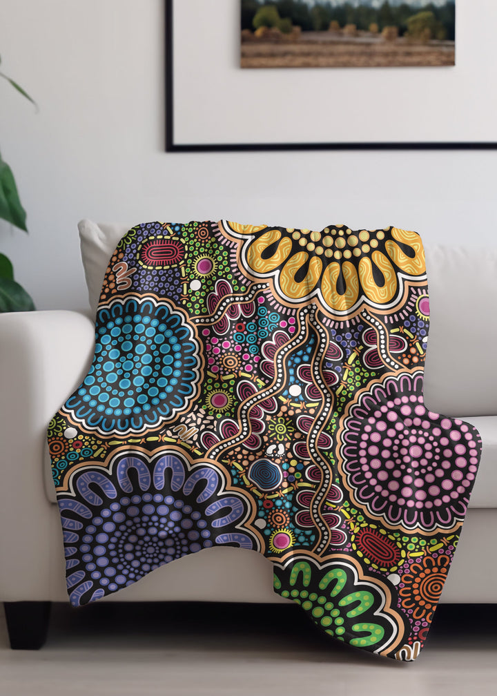 Still We Rise, Still We Shine – NAIDOC 2026 Throw Rug / Blanket