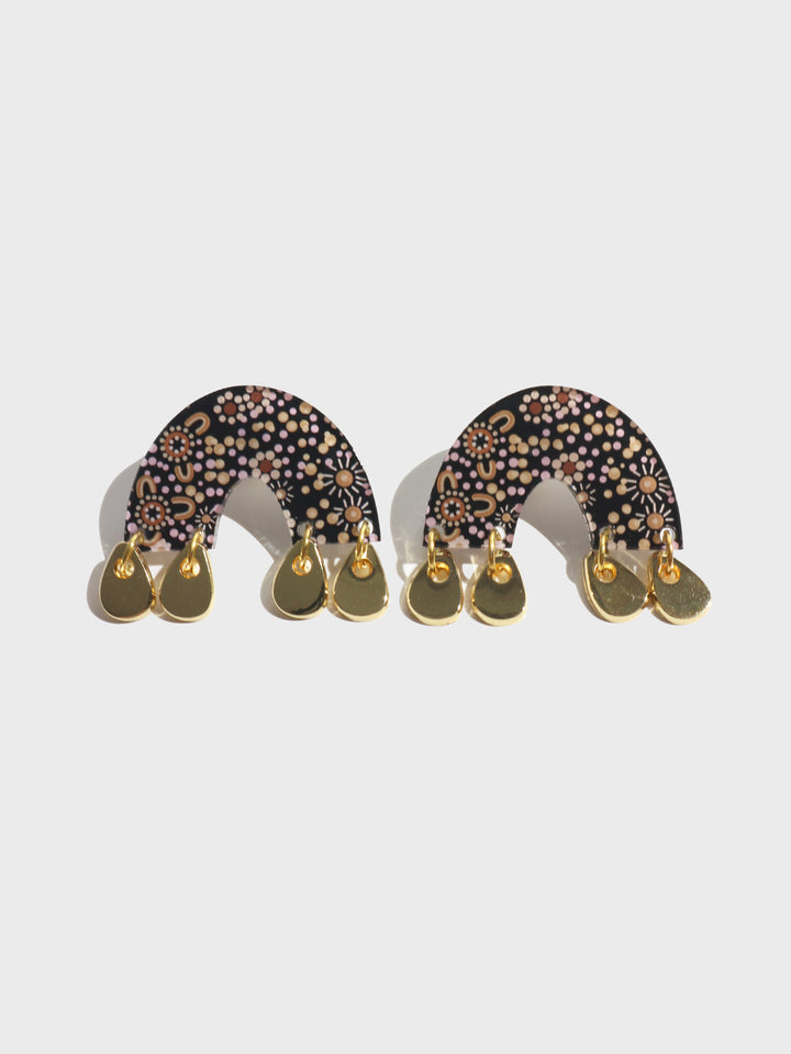 Bush Flower Song - Arch Earrings