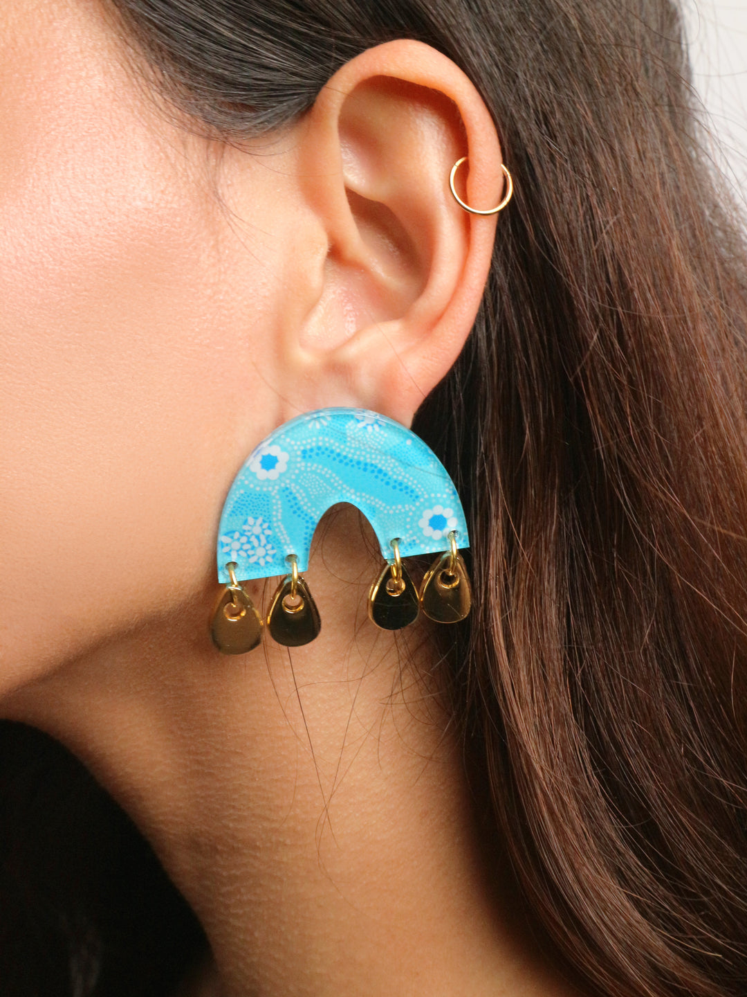 Nadyung (Healing Water) - Arch Earrings