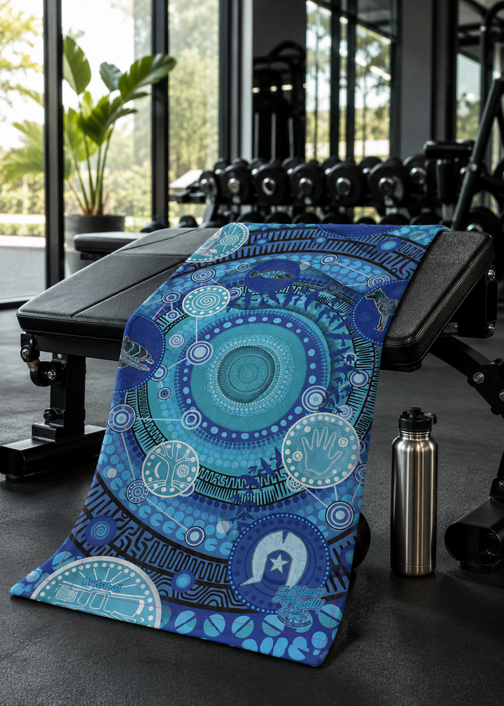Always Been Deadly - NAIDOC 2026 Waffle Fabric Gym Towel