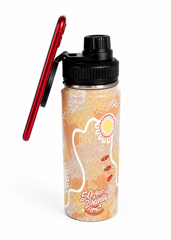 Ever Flowing - NAIDOC 2026 Bottle with Magnetic Booster Ring (18oz)