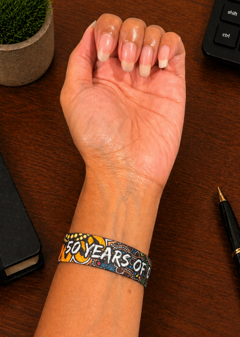Still We Rise, Still We Shine  - NAIDOC 2026 ELASTIC WRISTBANDS