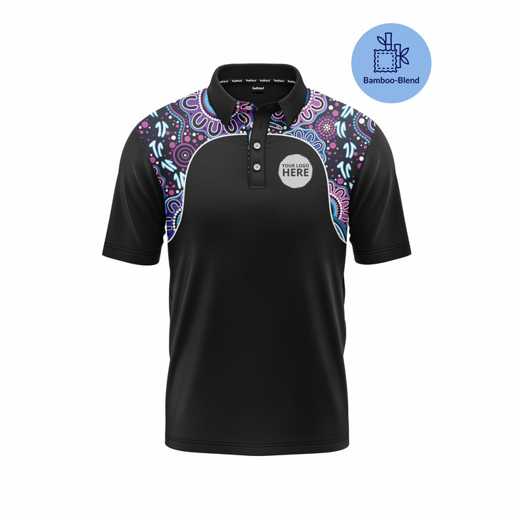 Stronger Together - Bamboo - NAIDOC 26 Men's Custom Polo
