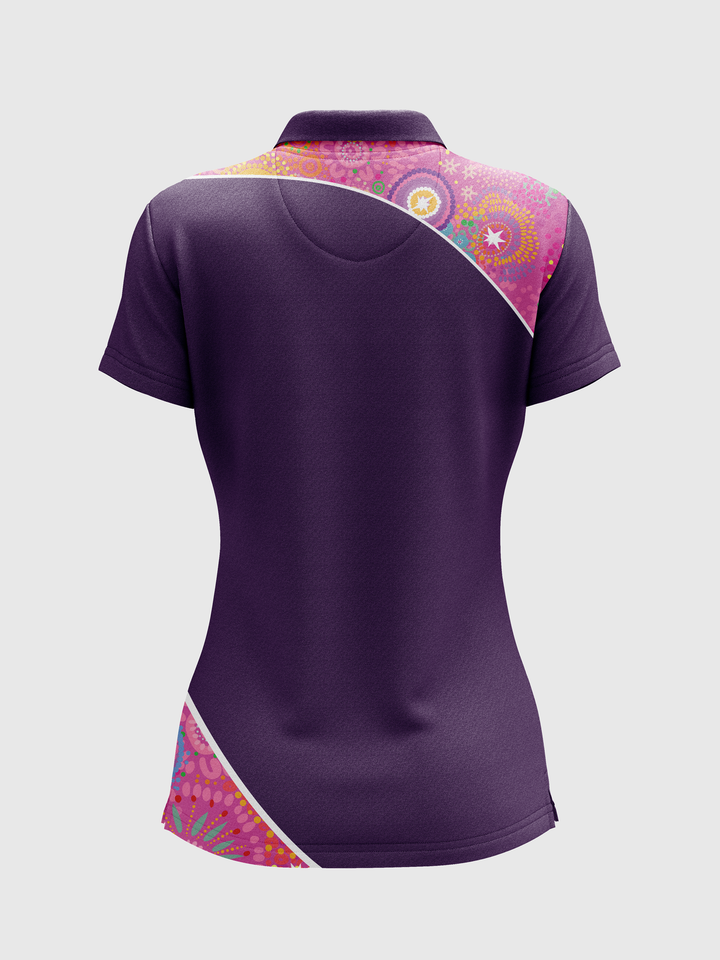 Deep Roots, Bright Future - Bamboo - NAIDOC 25 Women's Custom Polo