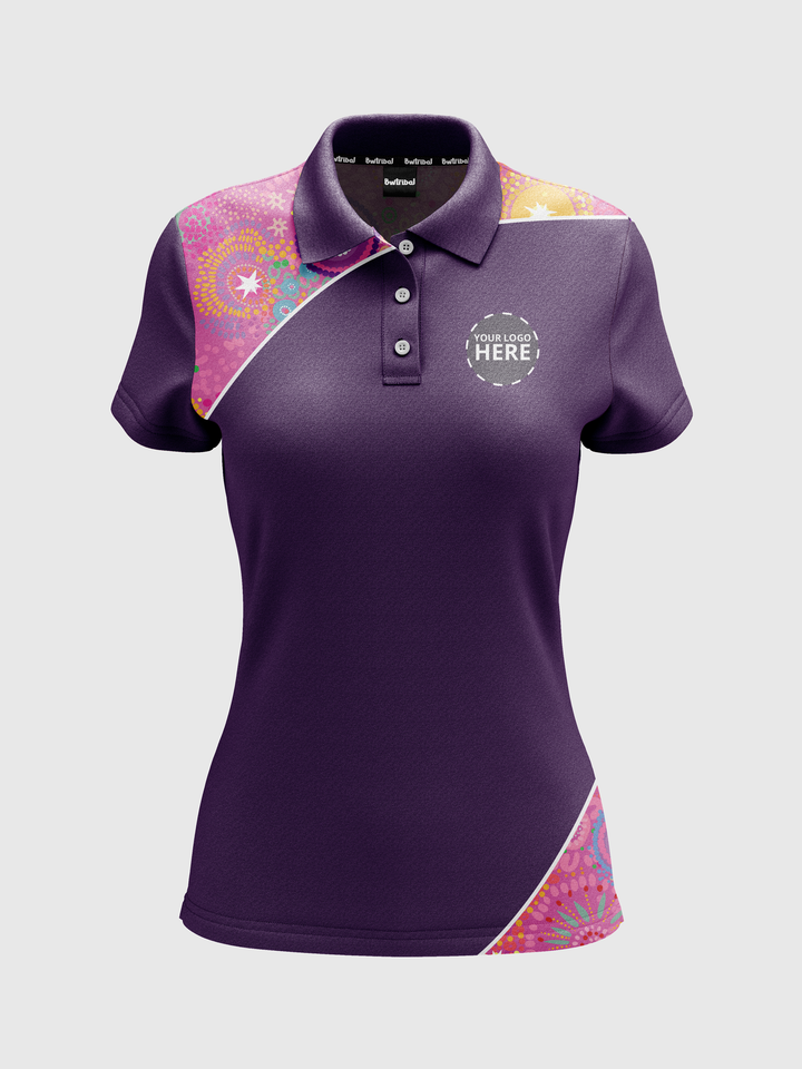 Deep Roots, Bright Future - Bamboo - NAIDOC 25 Women's Custom Polo