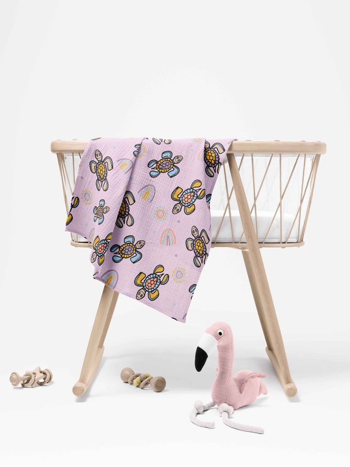 Baby Bungaroo (Pink) - Muslin Baby Swaddle Wrap