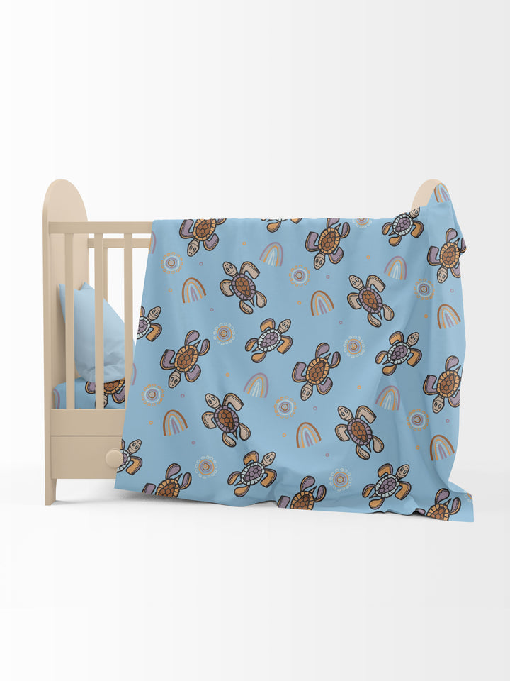 Baby Bungaroo (Blue) - Fitted Cot Sheet