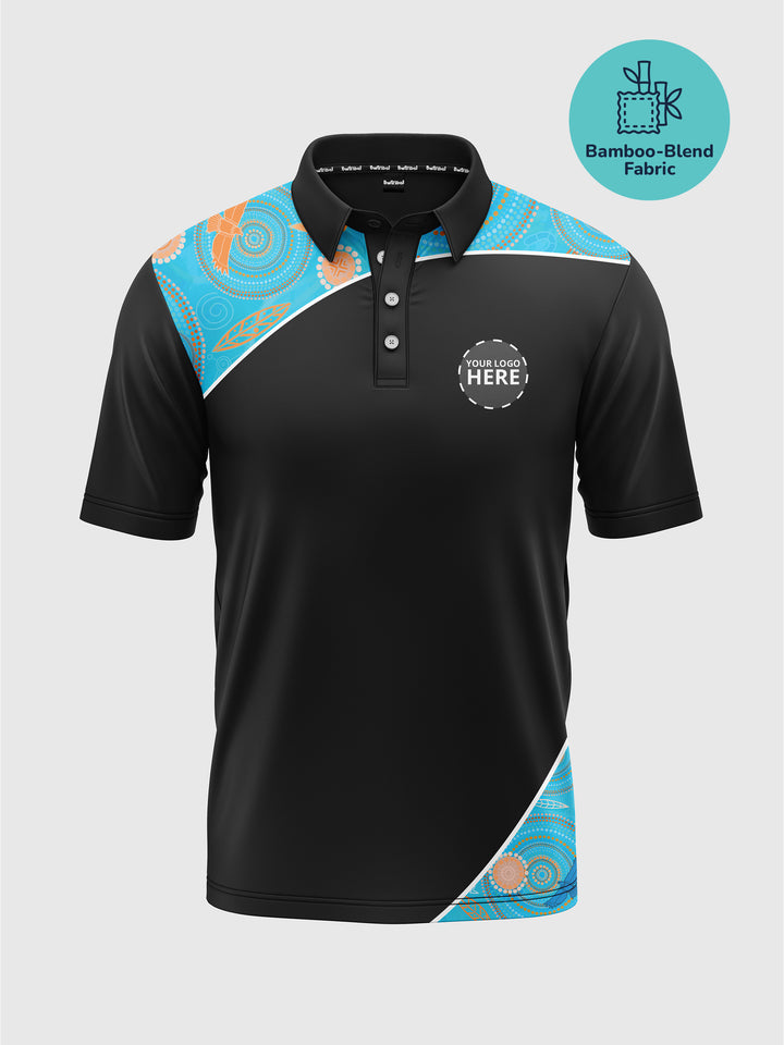 Never Stop the Dreaming - Bamboo - NAIDOC 25 Men's Custom Polo