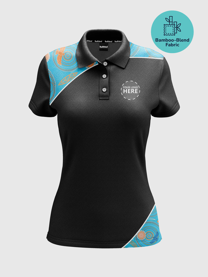 Never Stop the Dreaming - Bamboo - NAIDOC 25 Women's Custom Polo