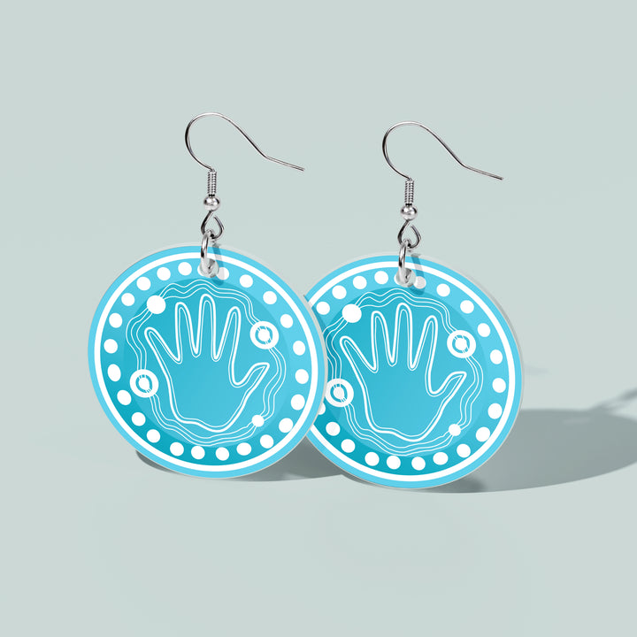 Always Been Deadly – "Unity Hand"  NAIDOC 2026 Round Earrings