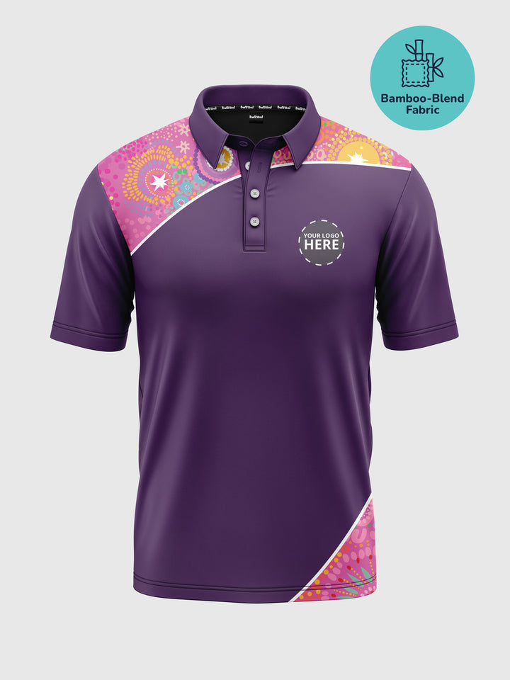 Deep Roots, Bright Future - Bamboo - NAIDOC 2025 Men's Custom Polo