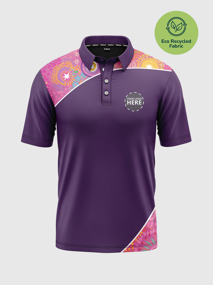 Deep Roots, Bright Future - Eco - NAIDOC 25 Men's Custom Polo