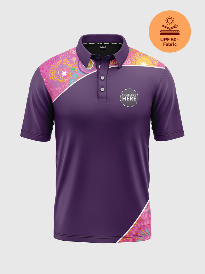 Deep Roots, Bright Future - UPF 50+ - NAIDOC 25 Men's Custom Polo