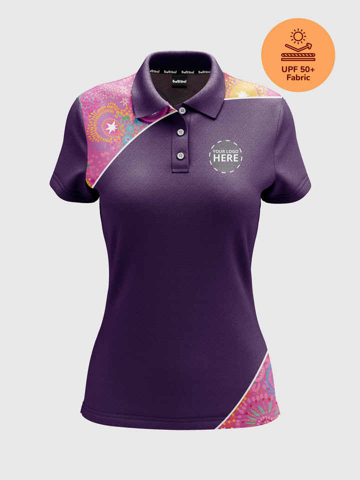 Deep Roots, Bright Future - UPF 50+ - NAIDOC 25 Women's Custom Polo