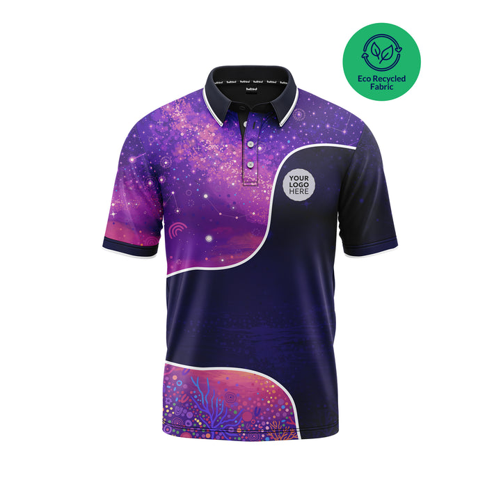 50 Years Deadly - Signature - Eco - NAIDOC 26 Men's Custom Polo