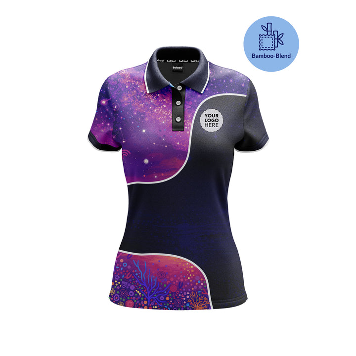 50 Years Deadly - Signature - Bamboo - NAIDOC 26 Women's Custom Polo