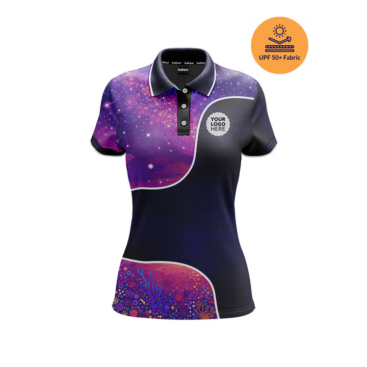 50 Years Deadly - Signature - UPF50 - NAIDOC 26 Women's Custom Polo