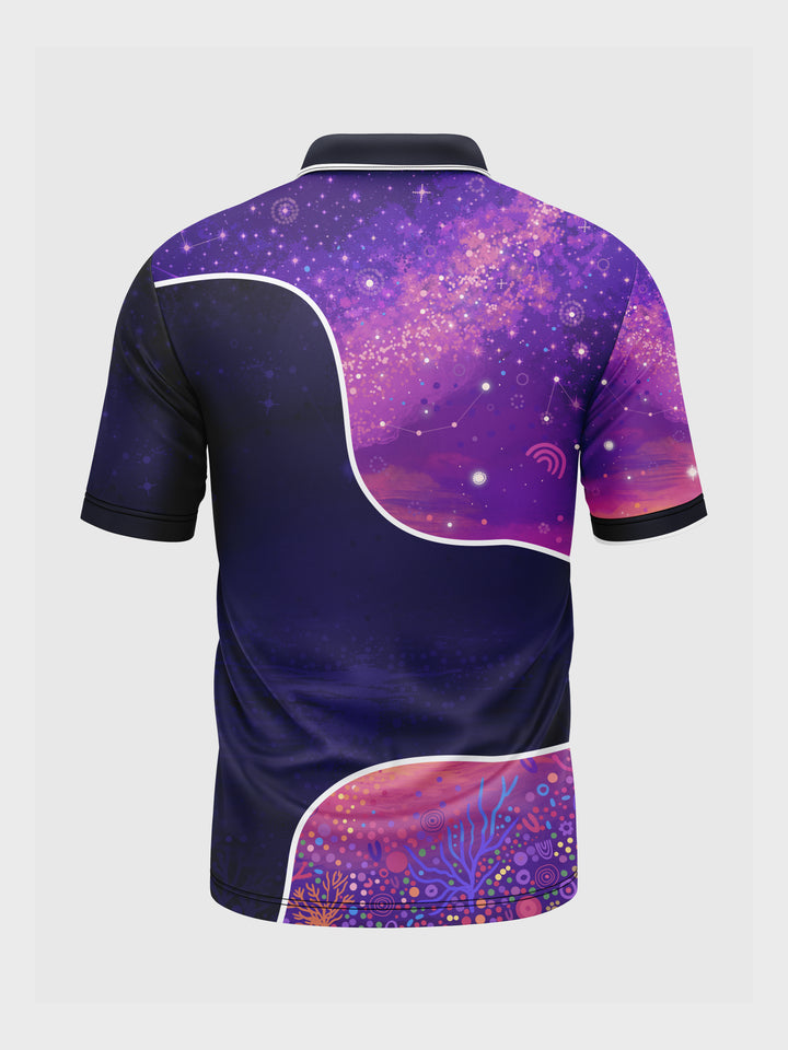 50 Years Deadly - Signature - Eco - NAIDOC 26 Men's Custom Polo