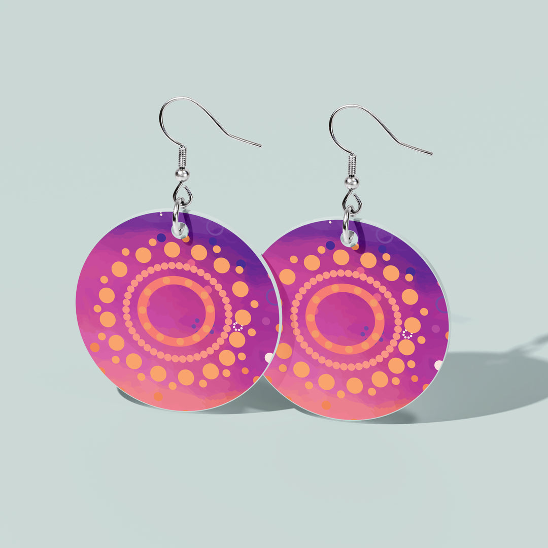 50 Years of Deadly – "Meeting Place"  NAIDOC 2026 Round Earrings
