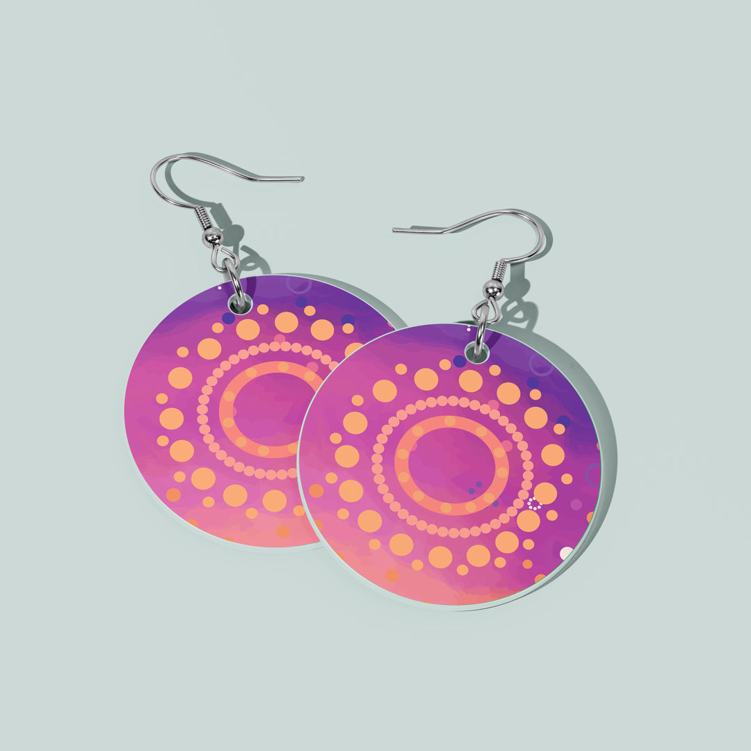 50 Years of Deadly – "Meeting Place"  NAIDOC 2026 Round Earrings